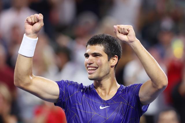 天天盈球即时比分直播-阿尔卡拉斯vs鲁德 迈阿密预演未来红土王之争？